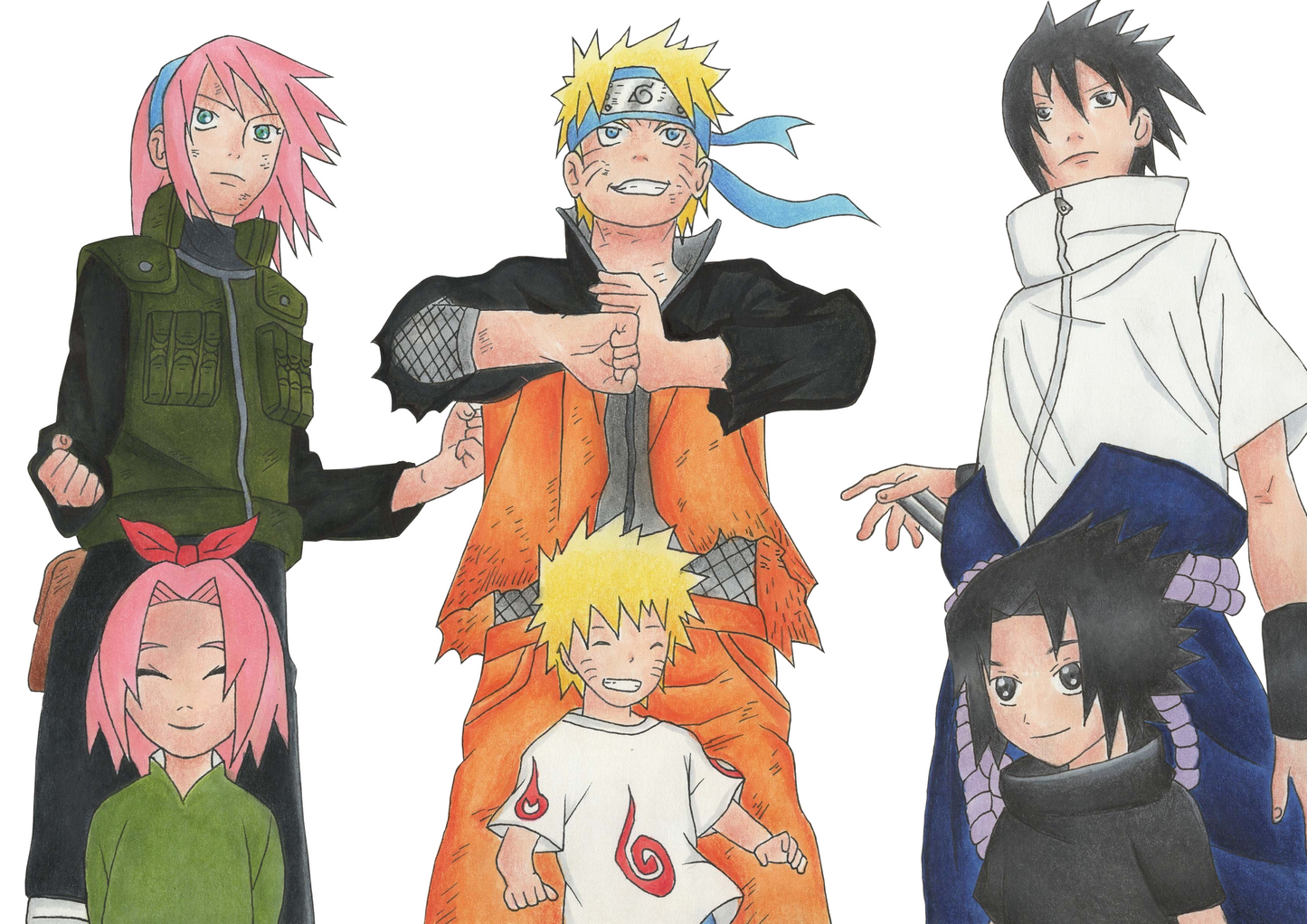 Naruto, Sasuke und Sakura Bild