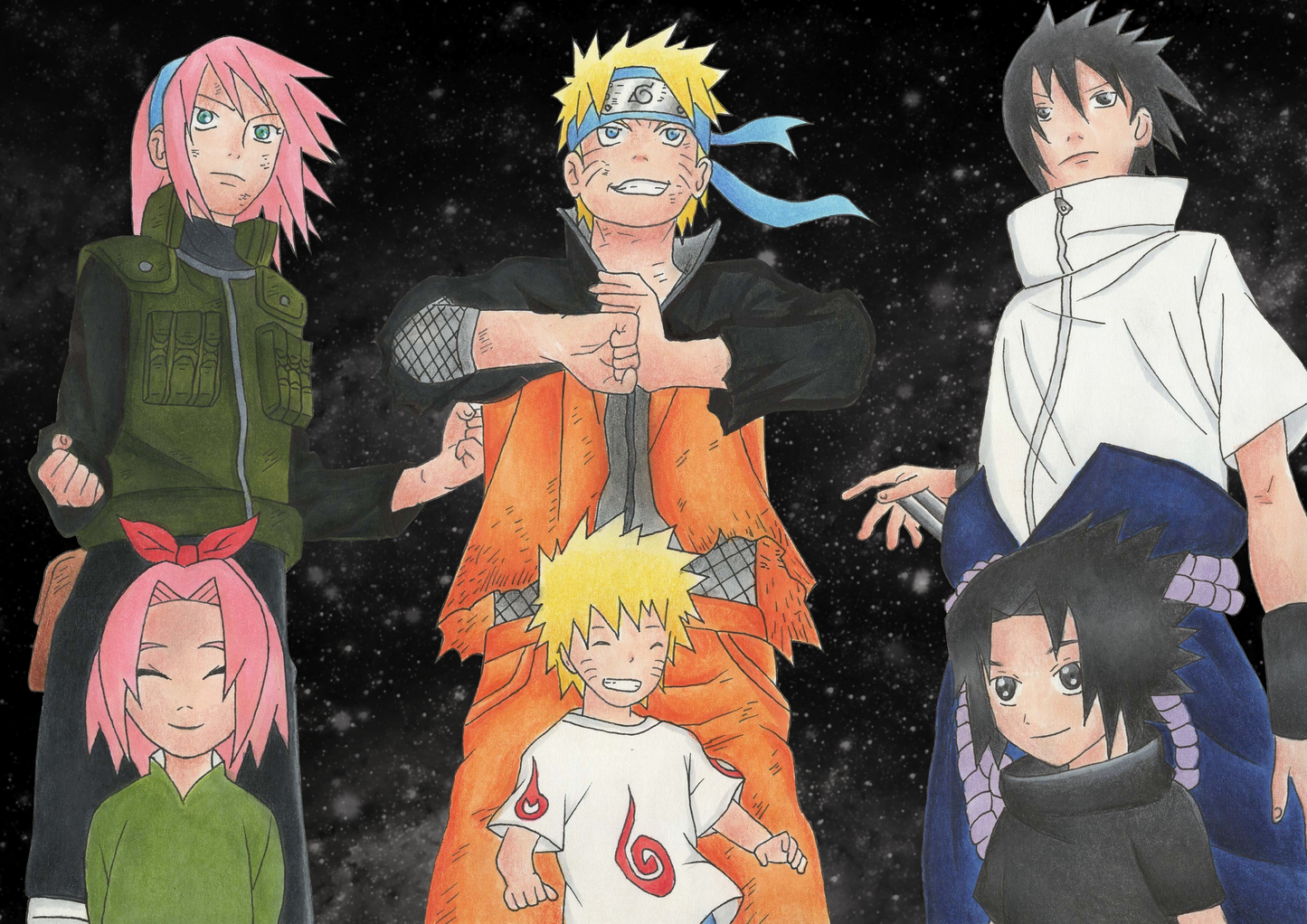 Naruto, Sasuke und Sakura Bild